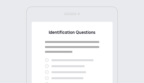 DocuSign Identify のナレッジベース認証の画面
